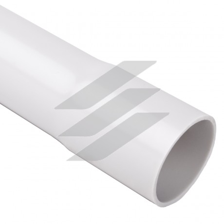 Труба жорстка 320 N/5см з раструбом для з'єднання, Ø16мм, полікарбонат, безгалогенна, t застосування-45-90 °с, світло-сіра, Упаковка 30 м, 1516ЕHF_KA, КОПОС